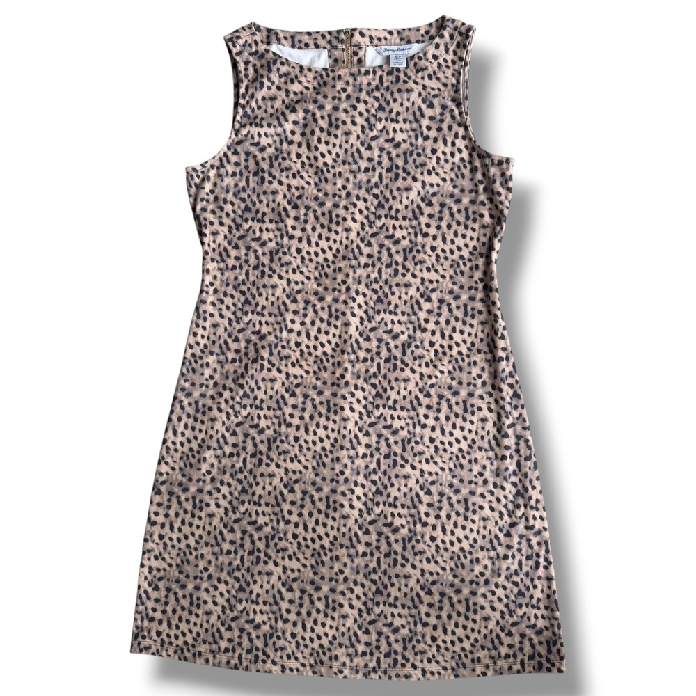 Tommy Bahama Women S Tan Golden Honey Faux Suede Darcy Leopard
Print Shift Dress